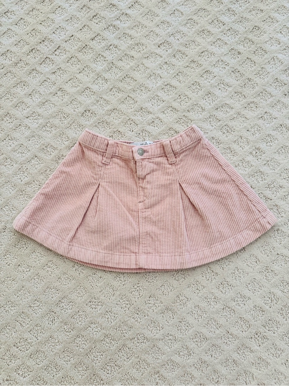 Zara Pink Corduroy Skirt - 3T